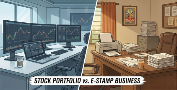 My Childhood Friend's E-Stamp Business Beats My Stock Portfolio 6:1